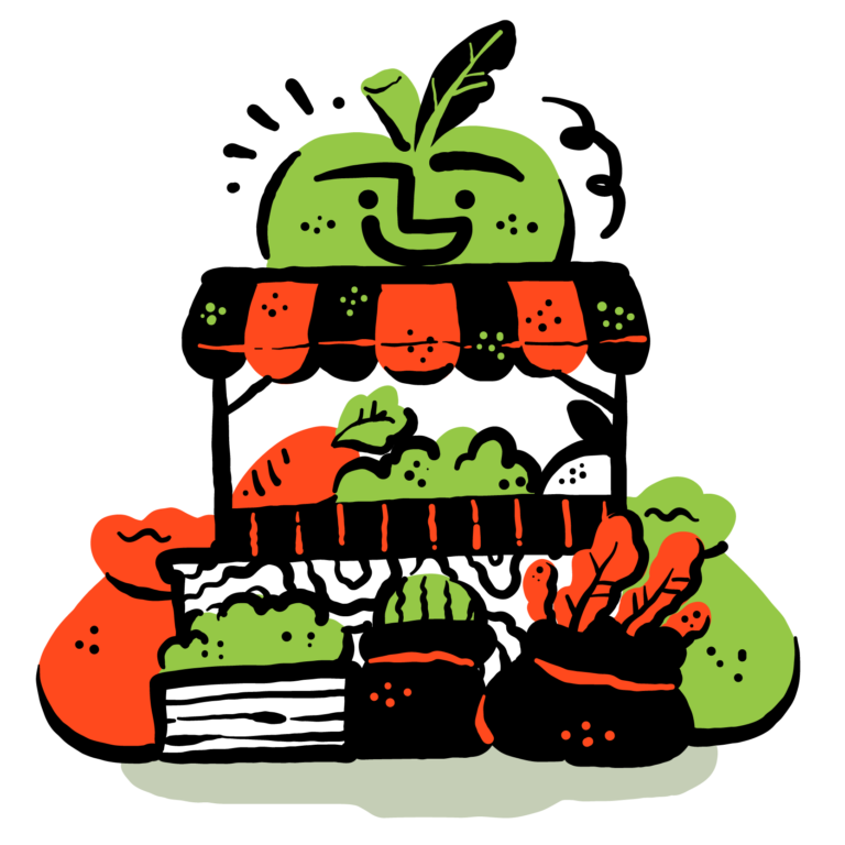 farmers market vendor icon