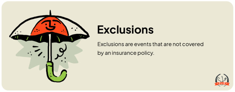 Exclusions definition.