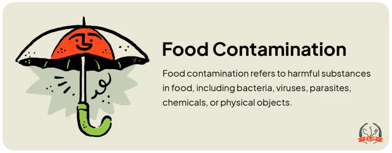 Food contamination definition.