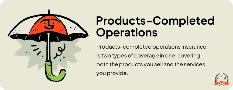 Products completed operations definition.